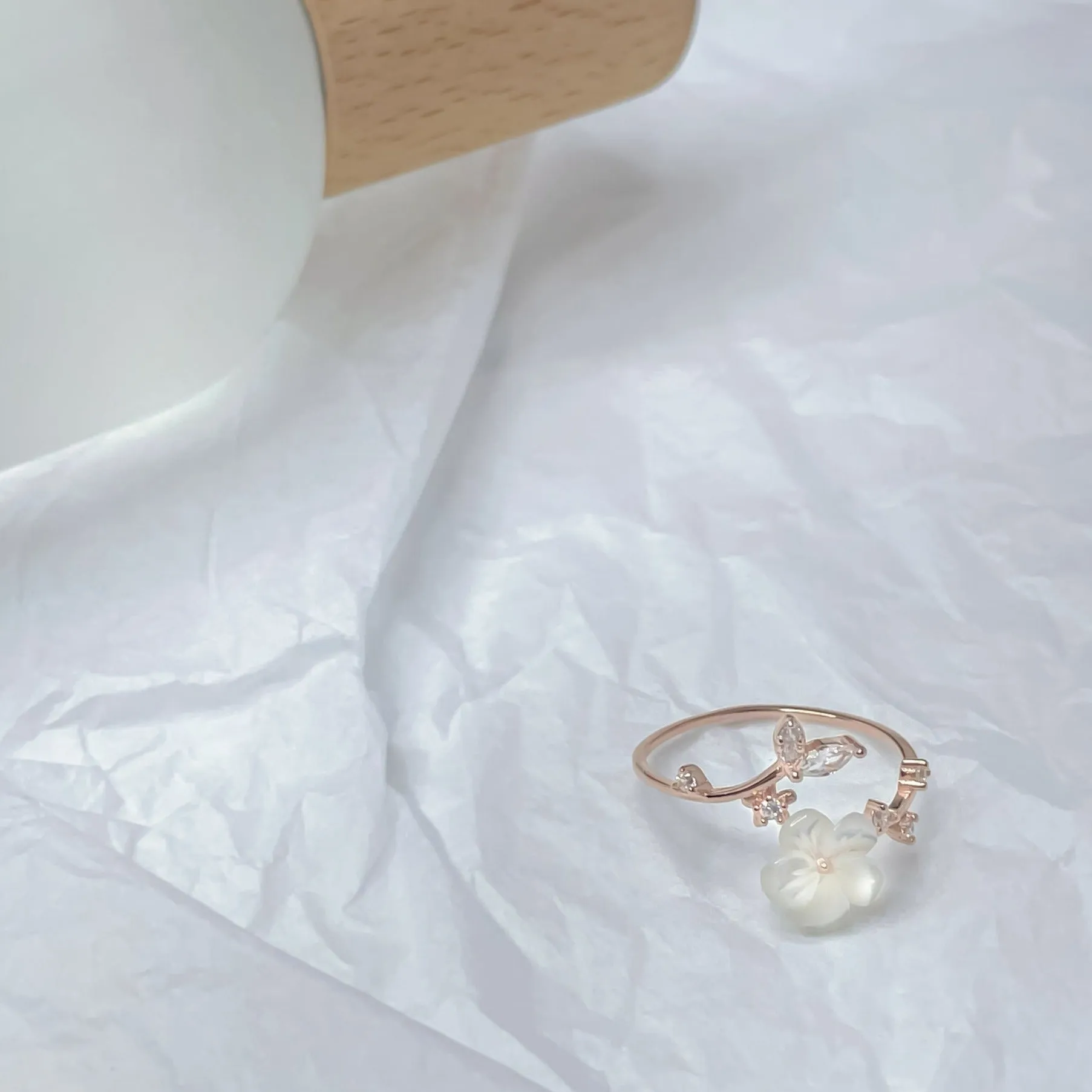 Cherry Blossom Ring (Solid Silver)