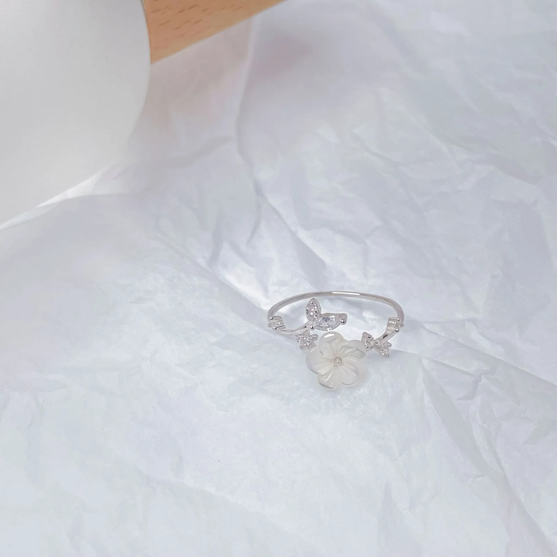 Cherry Blossom Ring (Solid Silver)