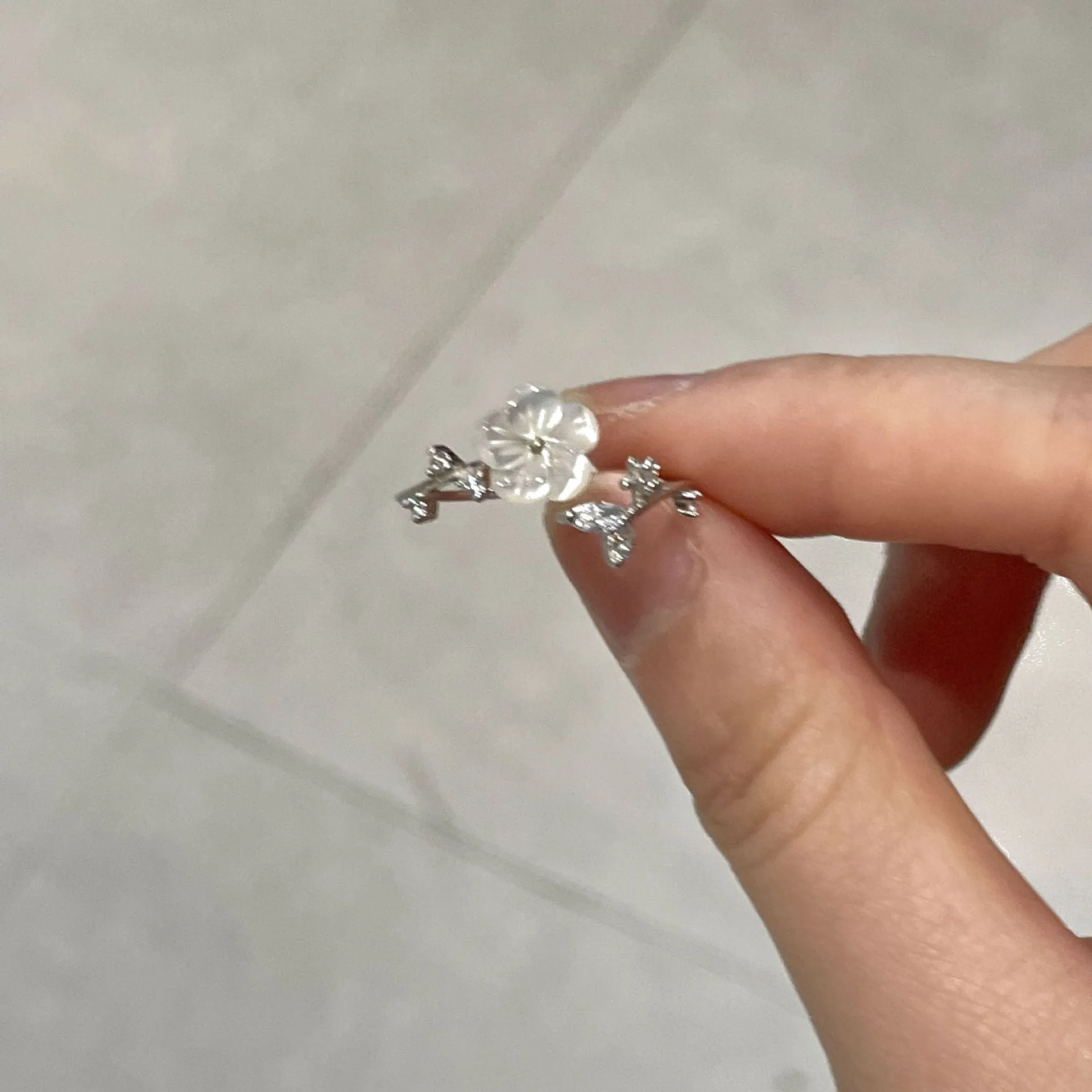 Cherry Blossom Ring (Solid Silver)