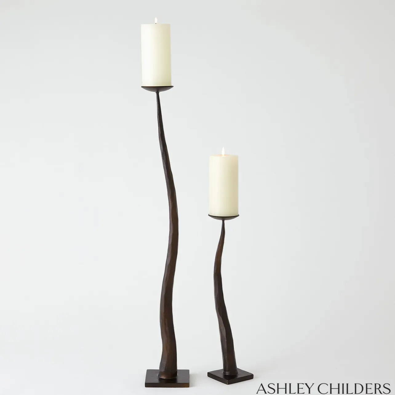 Chiseled Candle Holders