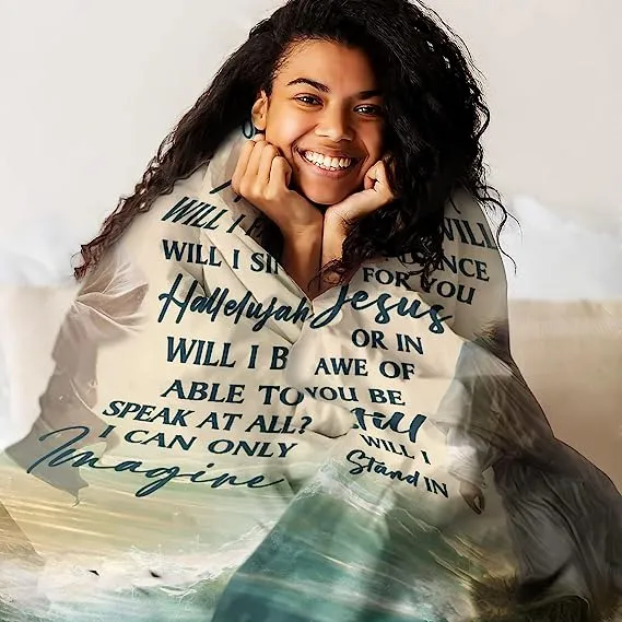 Christianart Blanket, Surrounded By Your Glory, Christian Blanket, Bible Verse Blanket, Christmas Gift.