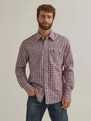 CL112344301 Mens Wrangler L/S Snap Plaid