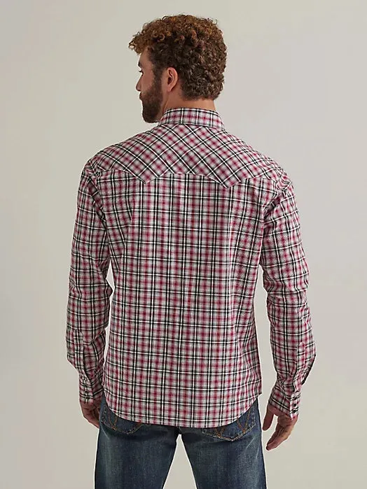 CL112344301 Mens Wrangler L/S Snap Plaid