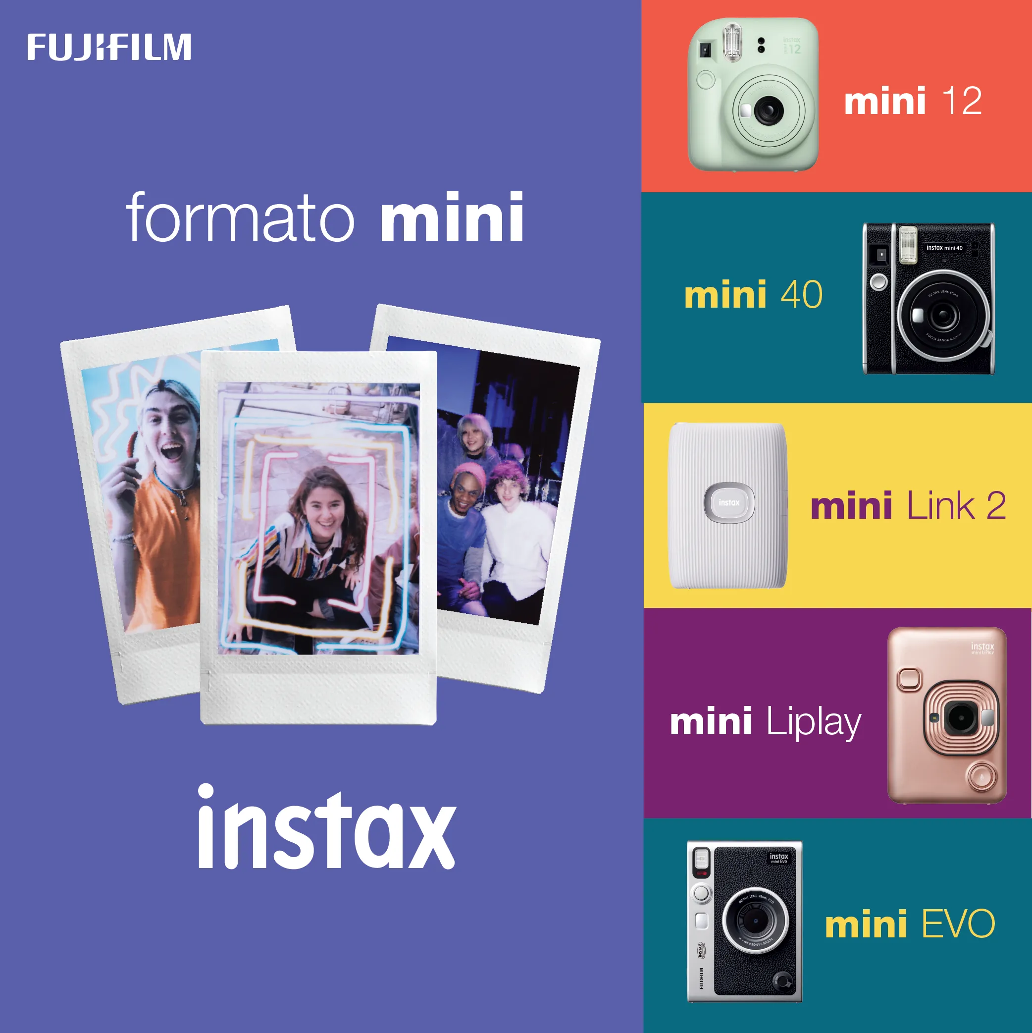 Cámara Instax Mini 12 Lila