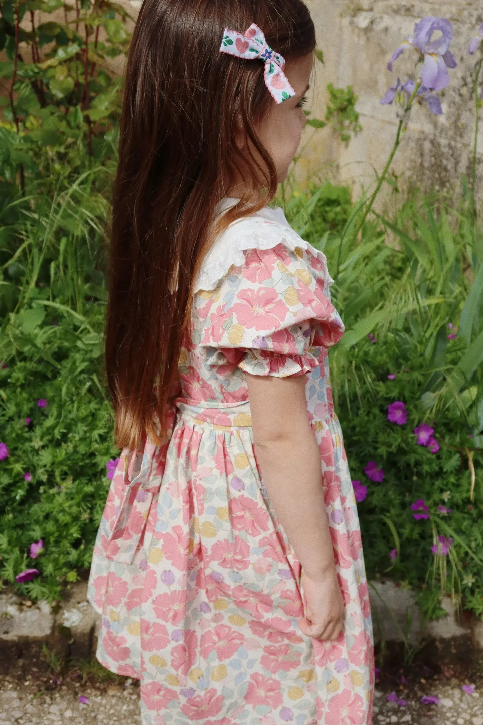 Coeur Collar Dress GOTS, Fleur Anglaise