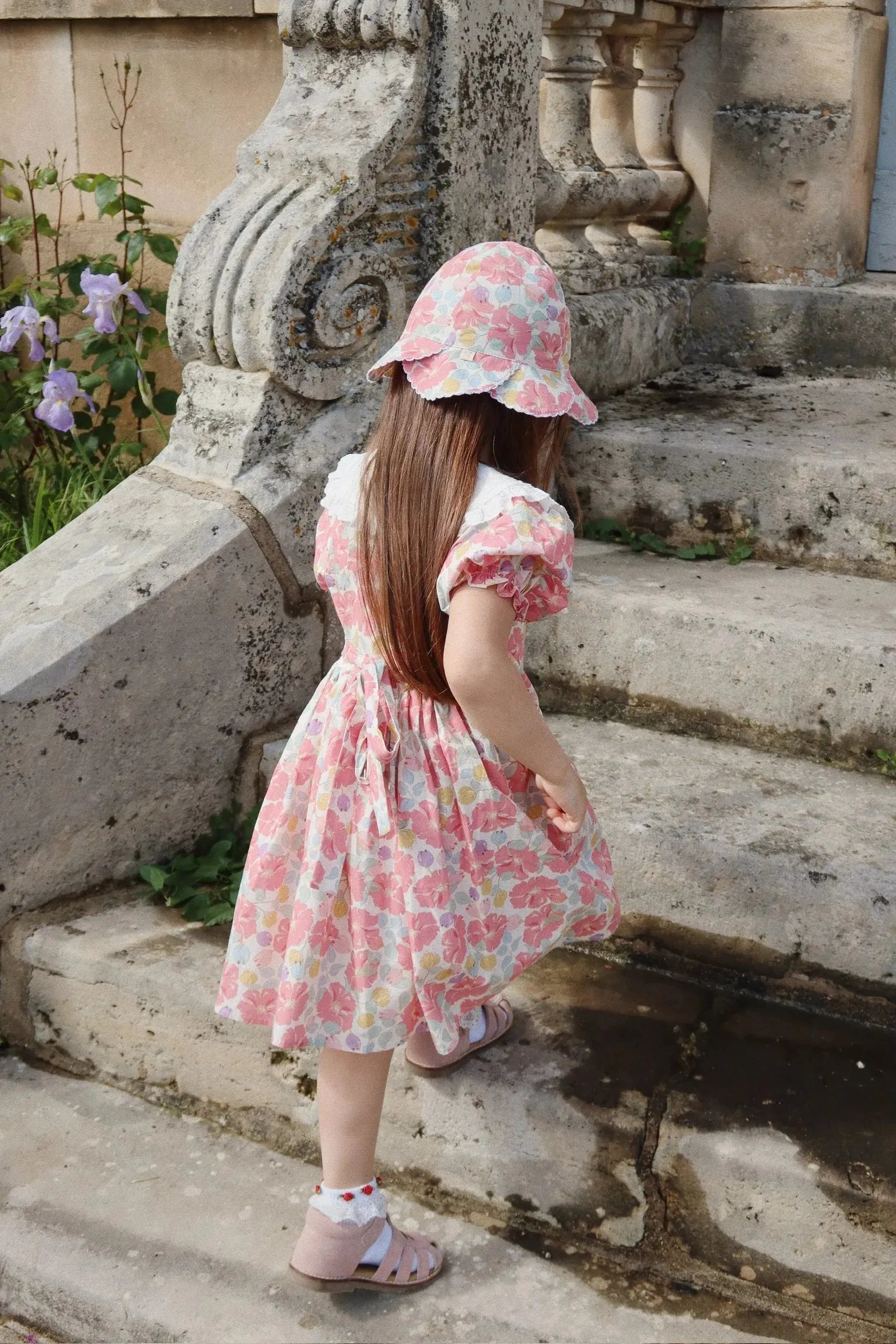 Coeur Collar Dress GOTS, Fleur Anglaise