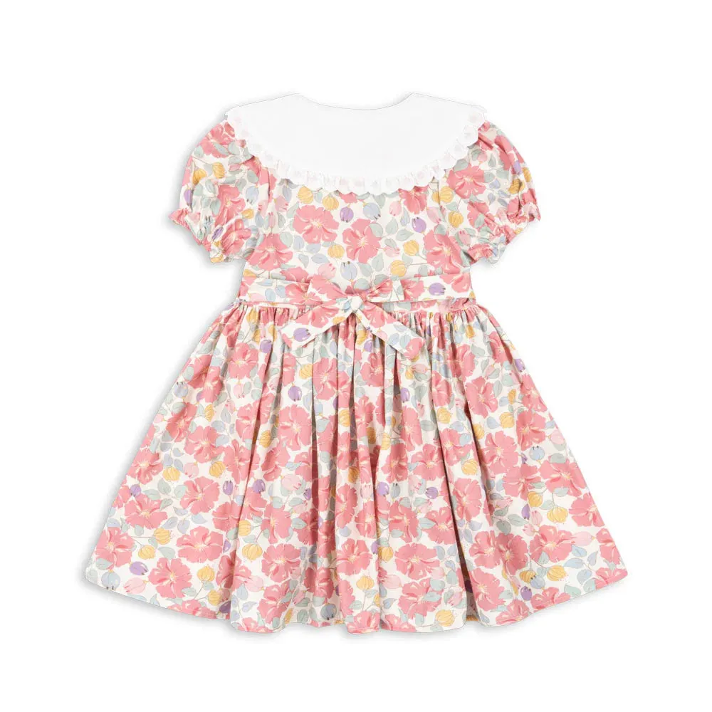Coeur Collar Dress GOTS, Fleur Anglaise