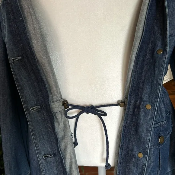 Coldwater Creek NWT Tencel Denim Cargo Jacket sz 20/22