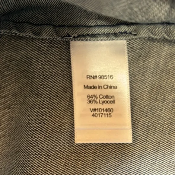 Coldwater Creek NWT Tencel Denim Cargo Jacket sz 20/22