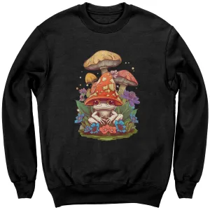 Cottagecore Sweatshirt, Mushroom Sweatshirt, Botanical Prints Womens Sweatshirt, Womens Clothing, Goblincore Sweatshirt Gift For Her