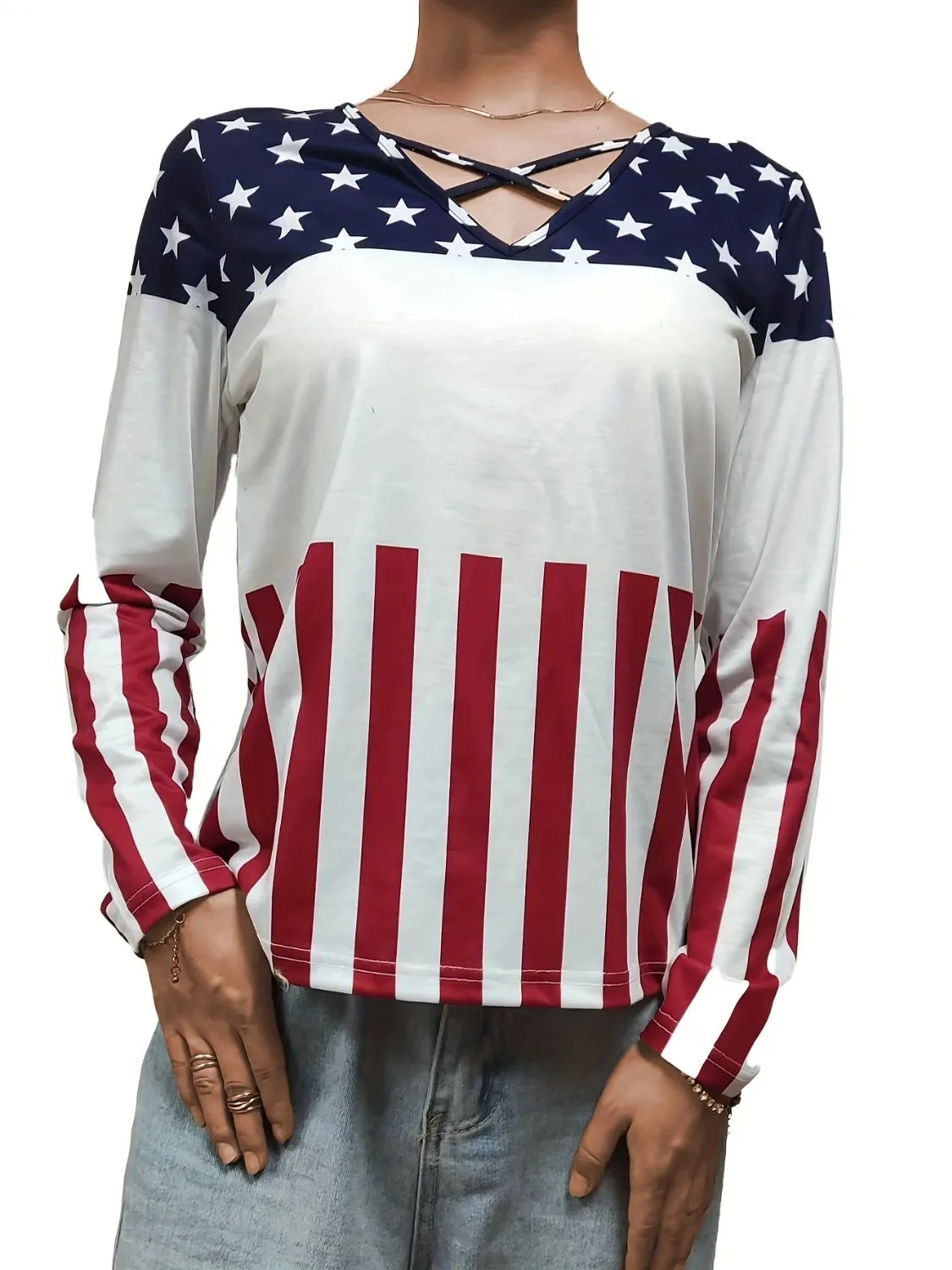 Crisscross Color Block Long Sleeve Top (3 Color Styles)
