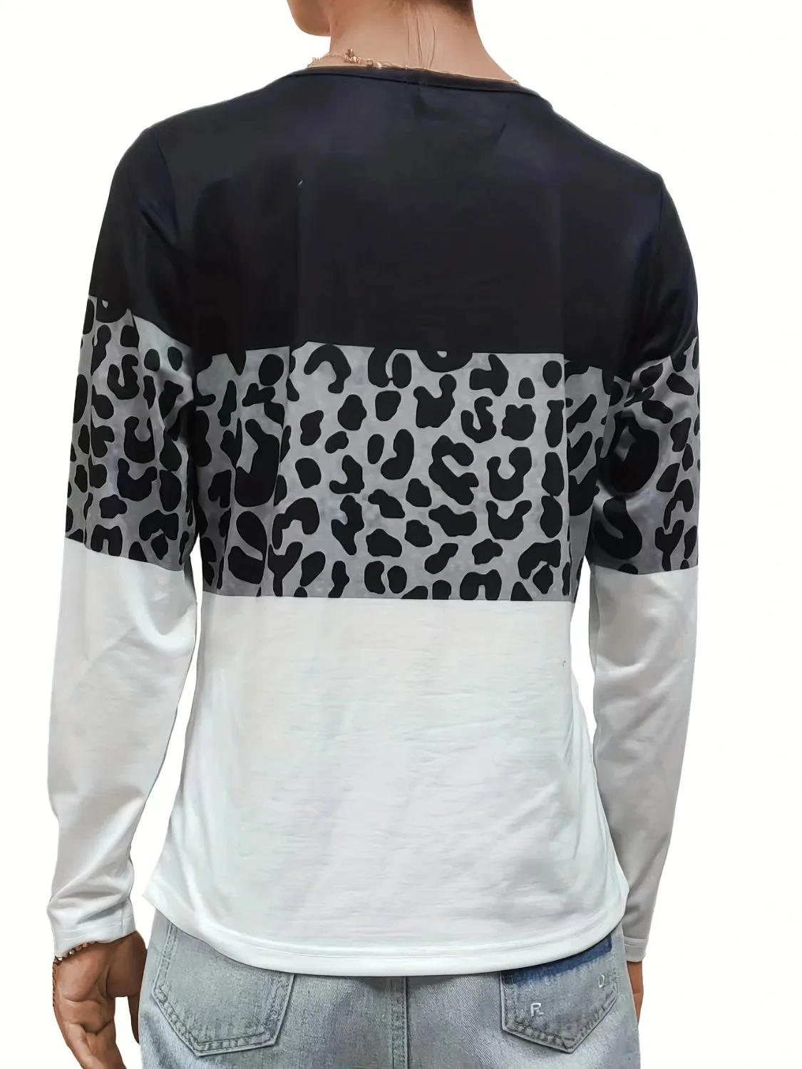 Crisscross Color Block Long Sleeve Top (3 Color Styles)