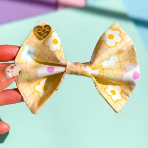 Dainty Floral Bow Tie / Hair Bow