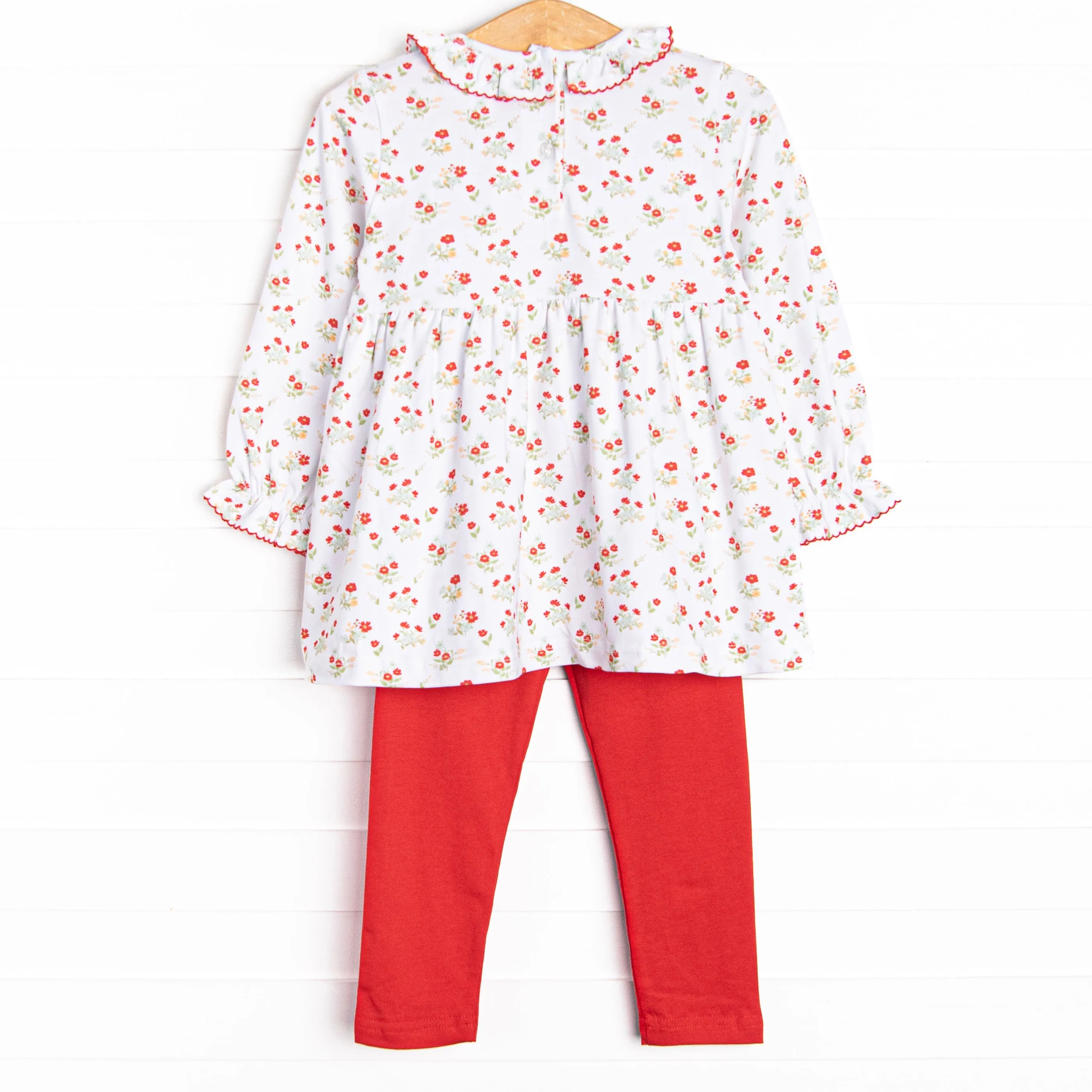 Daisy Daydreams Legging Set, Red