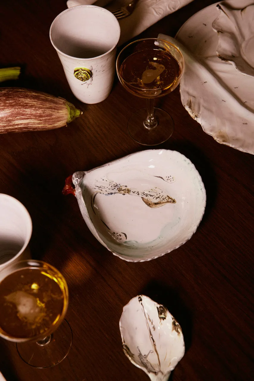Decorative Clam with Squid