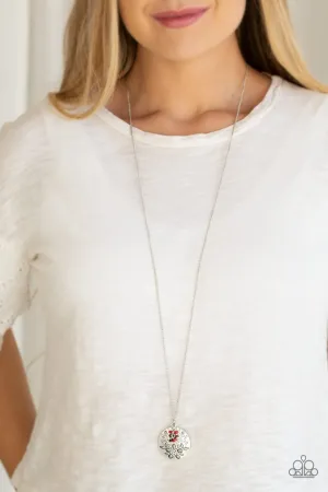 Desert Abundance - Red Necklace - Paparazzi Accessories