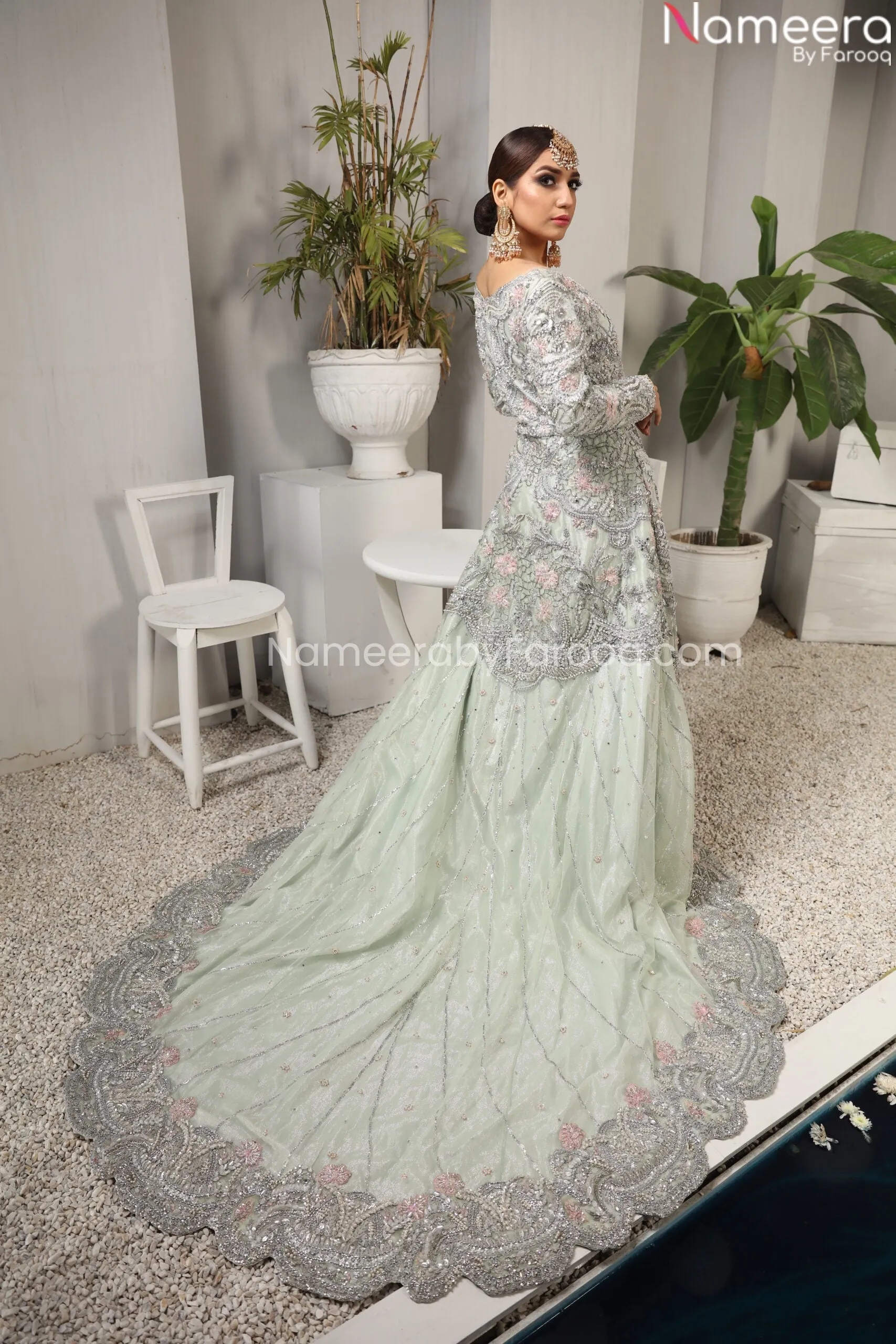 Designer Bridal Pakistani Lehenga Online Dress #BN895