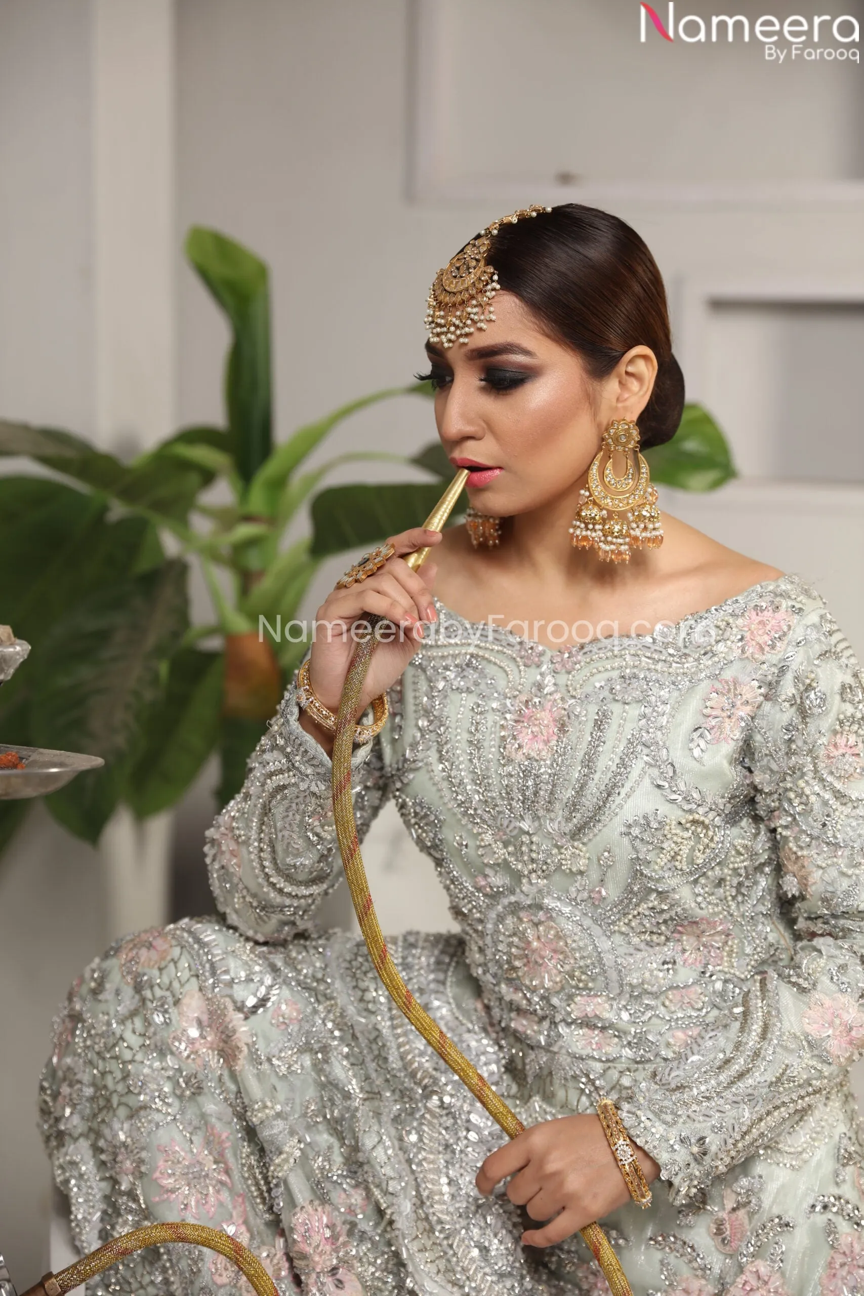 Designer Bridal Pakistani Lehenga Online Dress #BN895