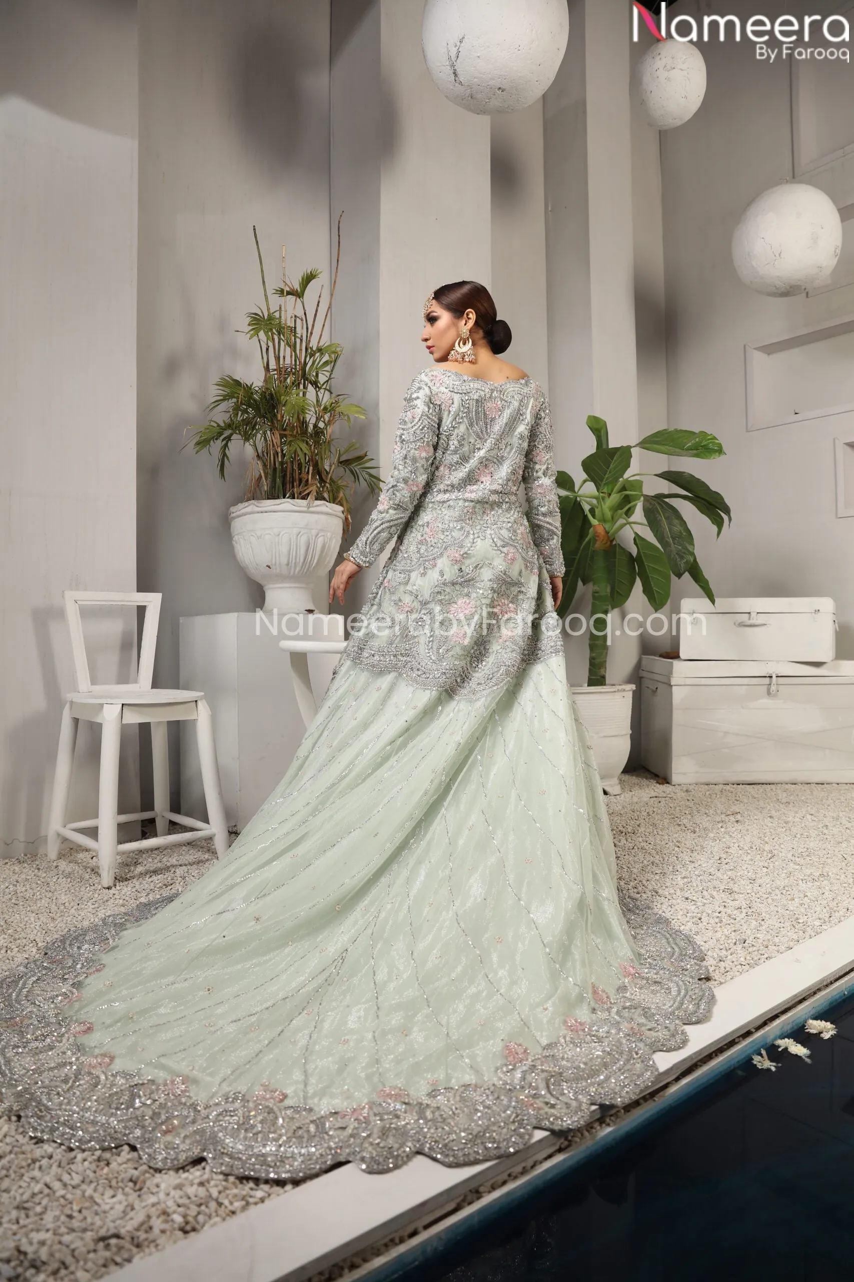 Designer Bridal Pakistani Lehenga Online Dress #BN895