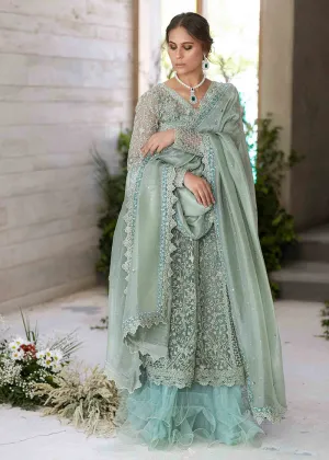 Designer Feather Lehenga Shirt for Indian Bridal Wear