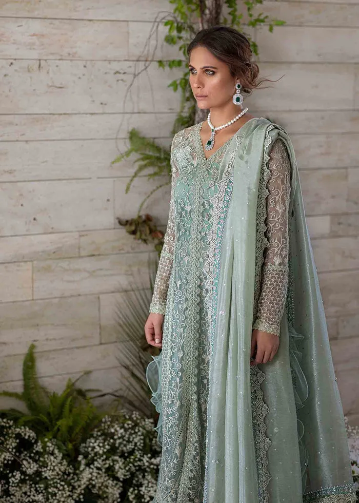 Designer Feather Lehenga Shirt for Indian Bridal Wear