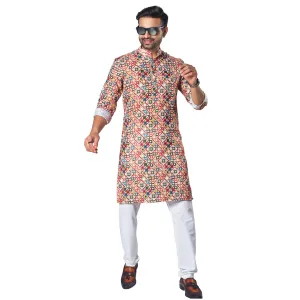 Designer Patch Printed Kurta