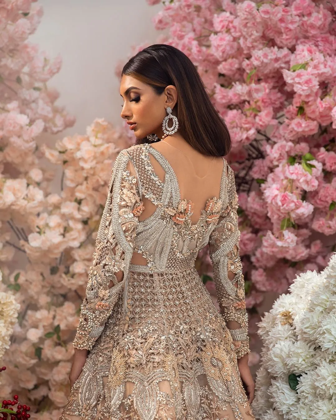 Designer Peach Bridal Lehnga for Indian Bridal Wear
