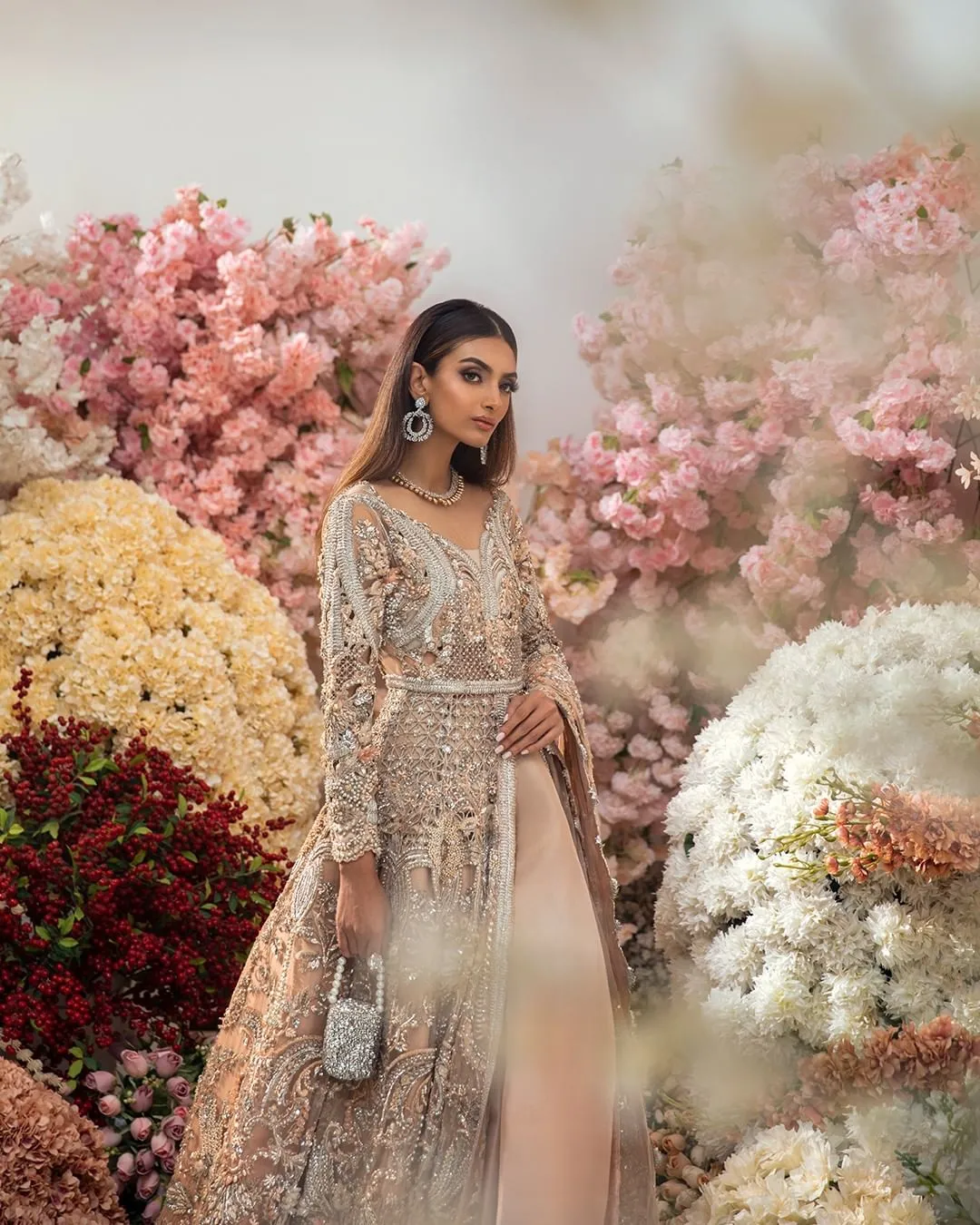 Designer Peach Bridal Lehnga for Indian Bridal Wear