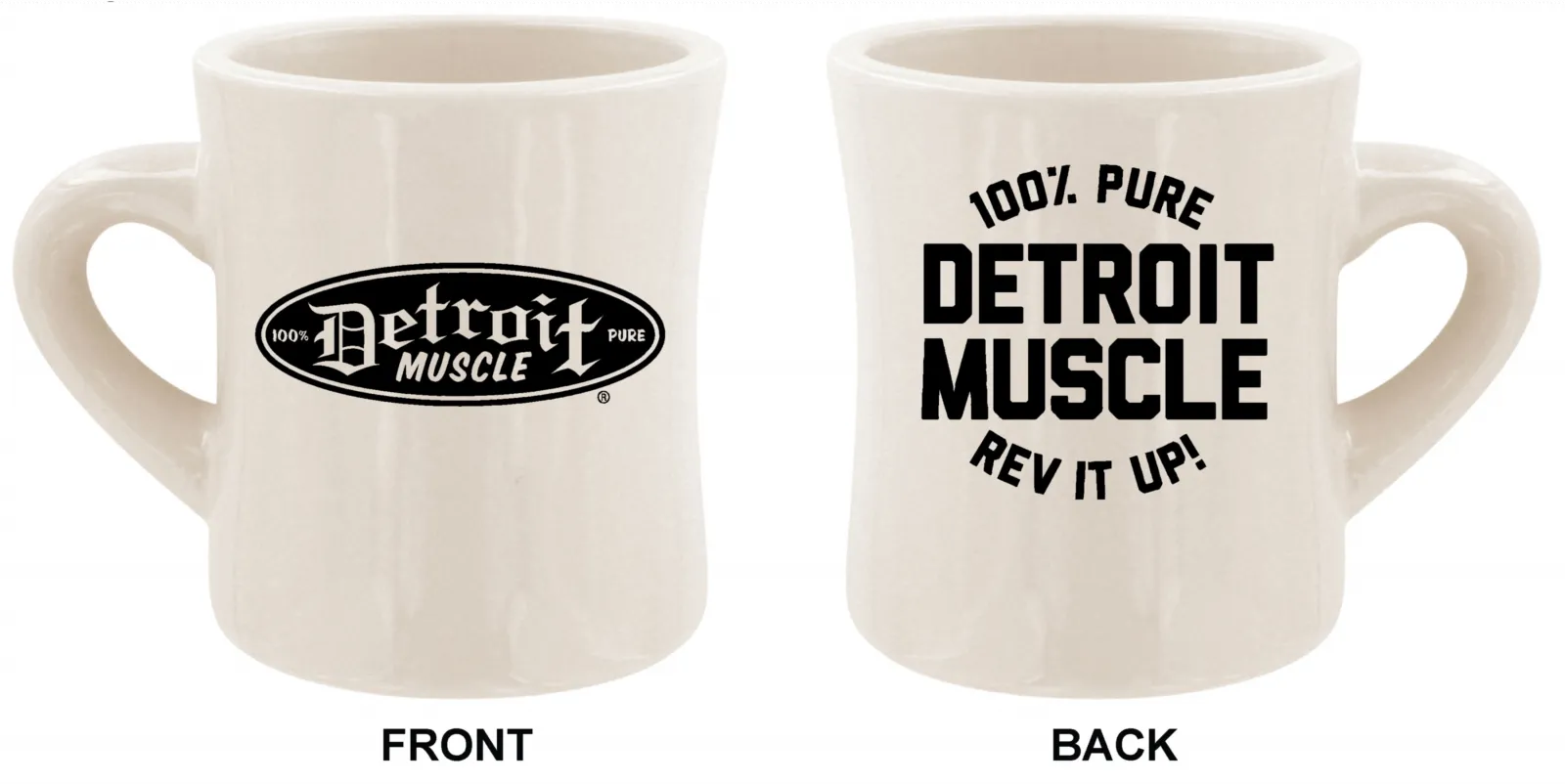 Detroit Muscle Vintage Diner Mug