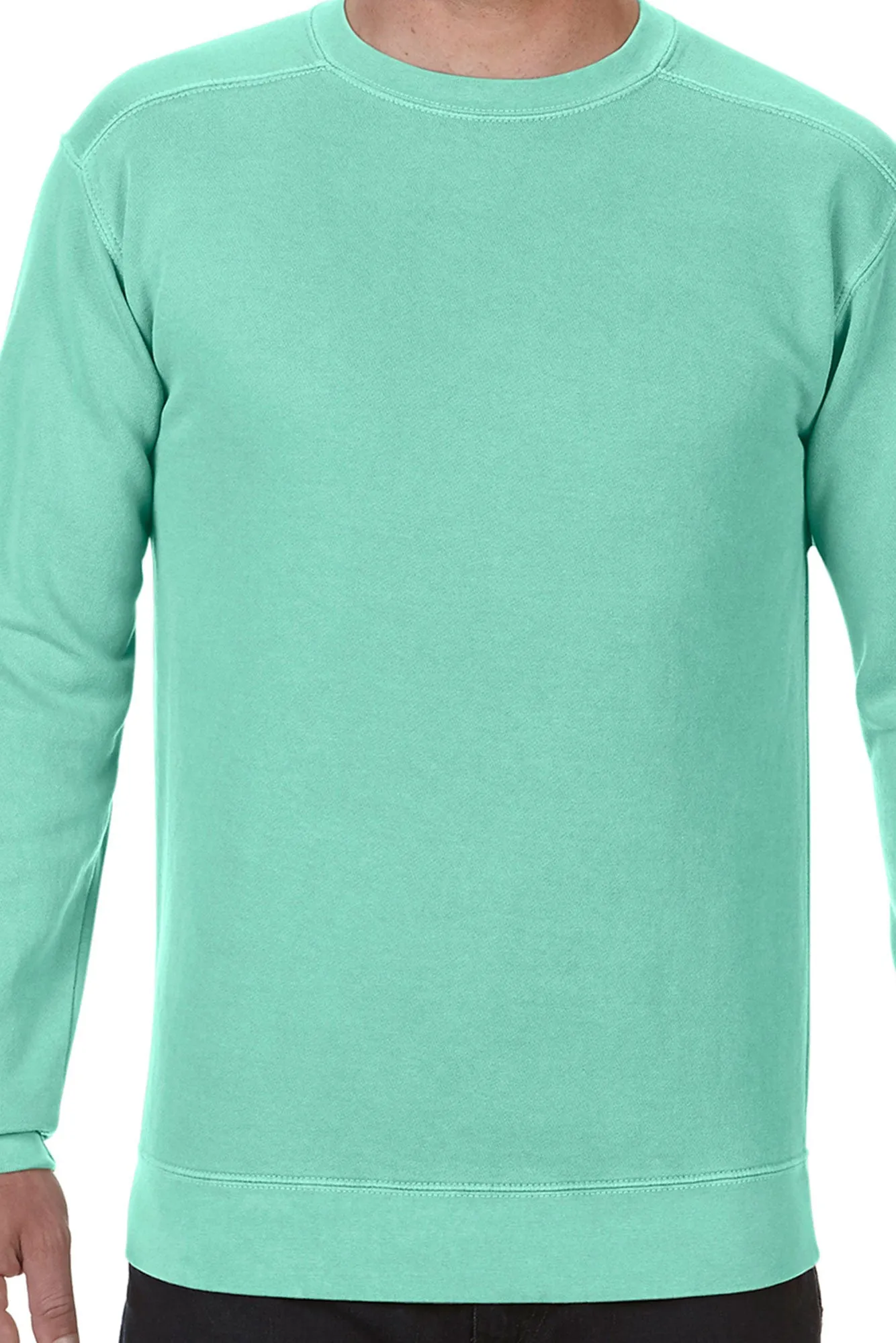 DISCONTINUED DESIGN - Large Monogram Comfort Colors Adult Crew-Neck Sweatshirt *Customizable