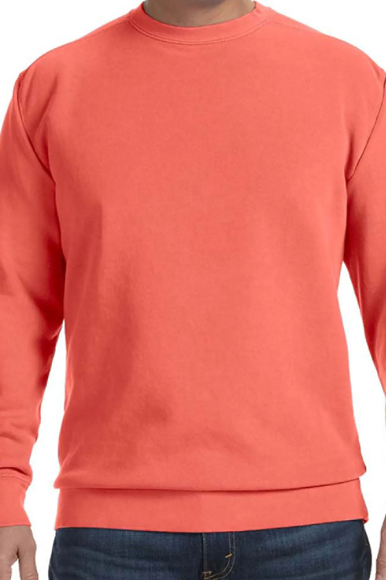 DISCONTINUED DESIGN - Large Monogram Comfort Colors Adult Crew-Neck Sweatshirt *Customizable
