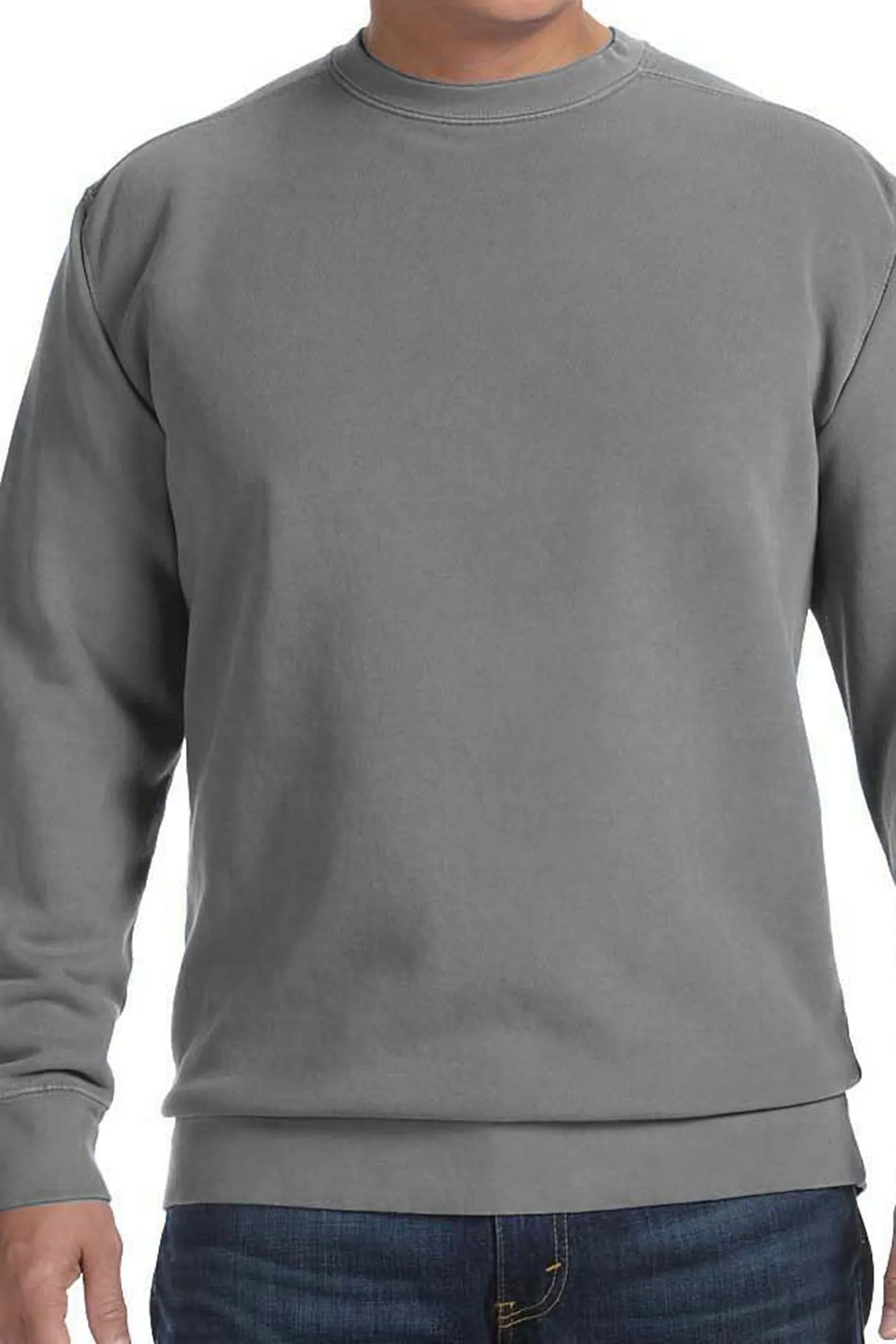 DISCONTINUED DESIGN - Large Monogram Comfort Colors Adult Crew-Neck Sweatshirt *Customizable