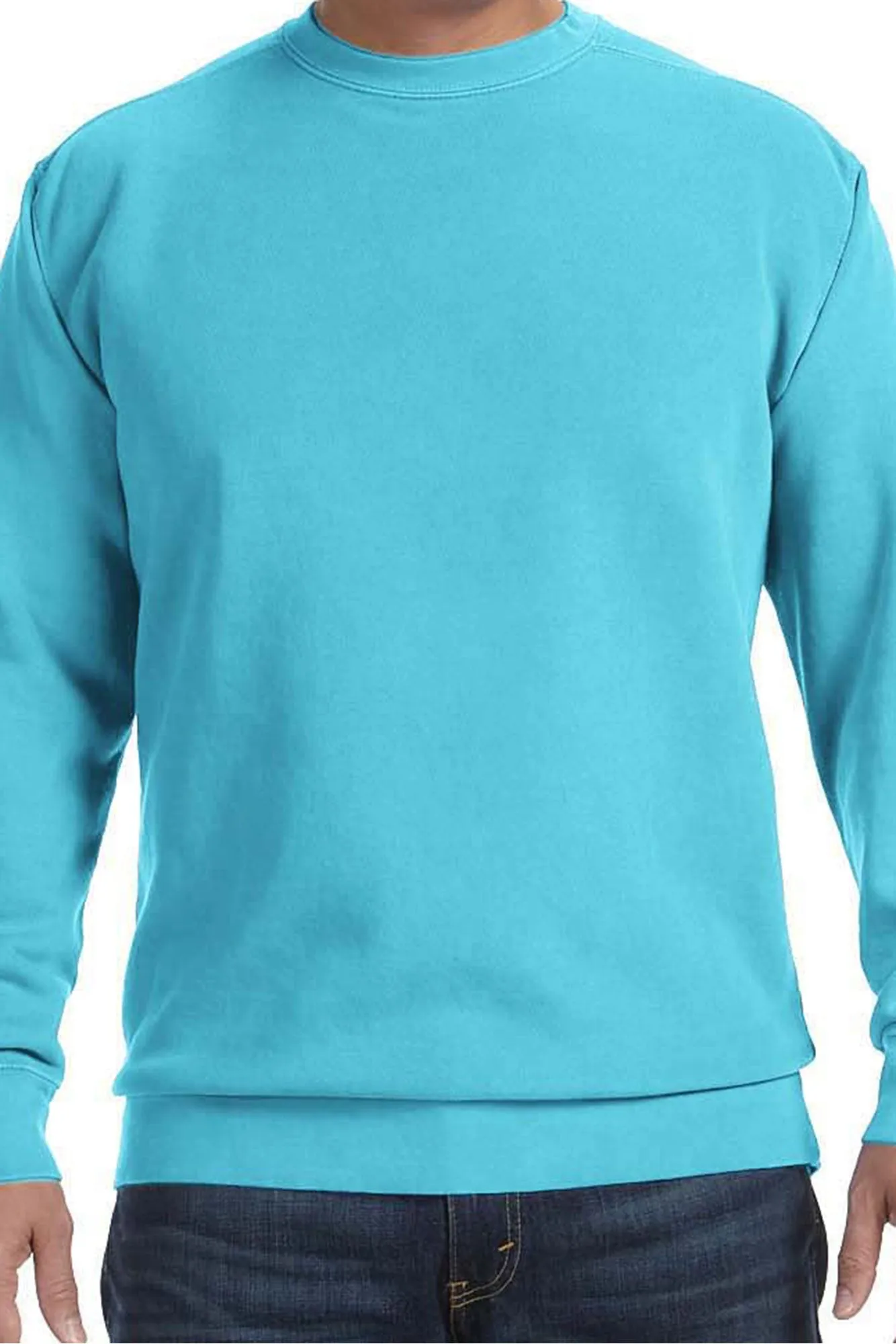 DISCONTINUED DESIGN - Large Monogram Comfort Colors Adult Crew-Neck Sweatshirt *Customizable