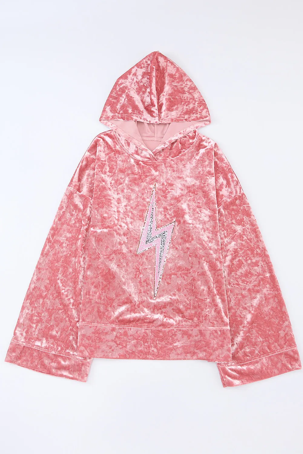 Don't Dull Your Sparkle Thunderbolt Printed Hooded Top