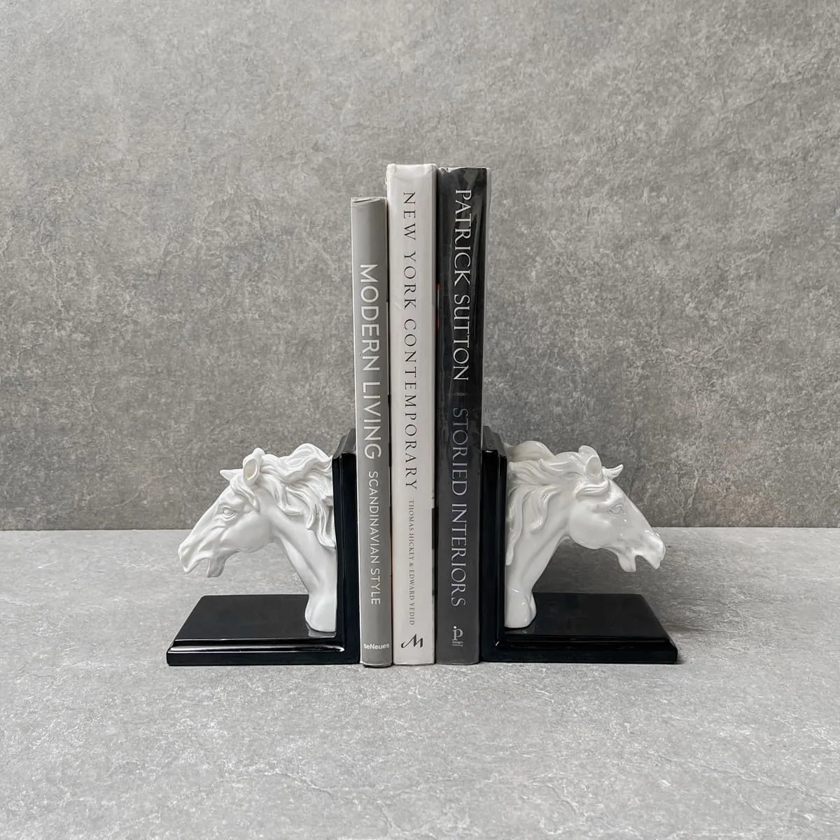 Edit House & Home-Home Artisan Wilbur Horse Bookends