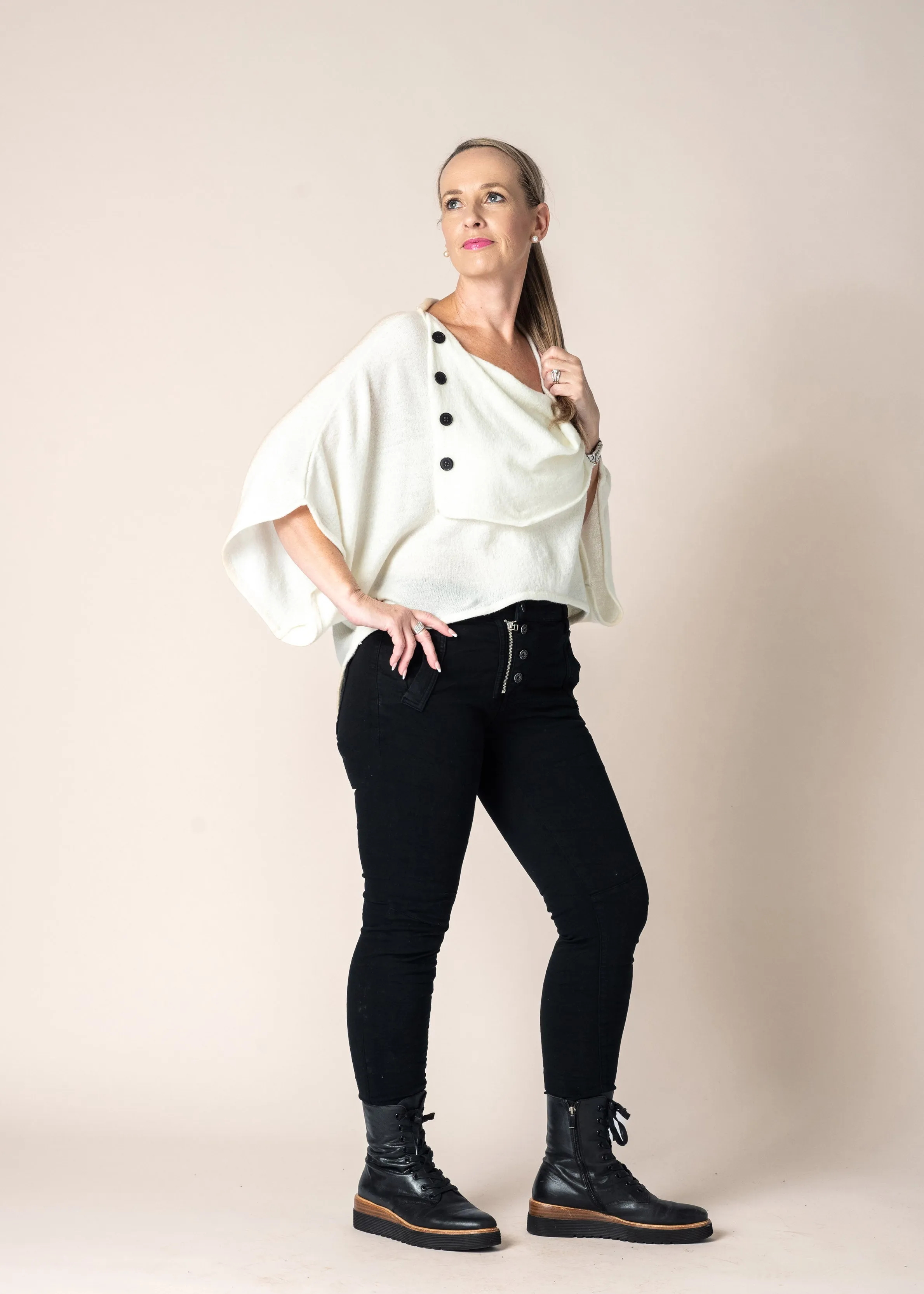 Elspeth Top in Cream