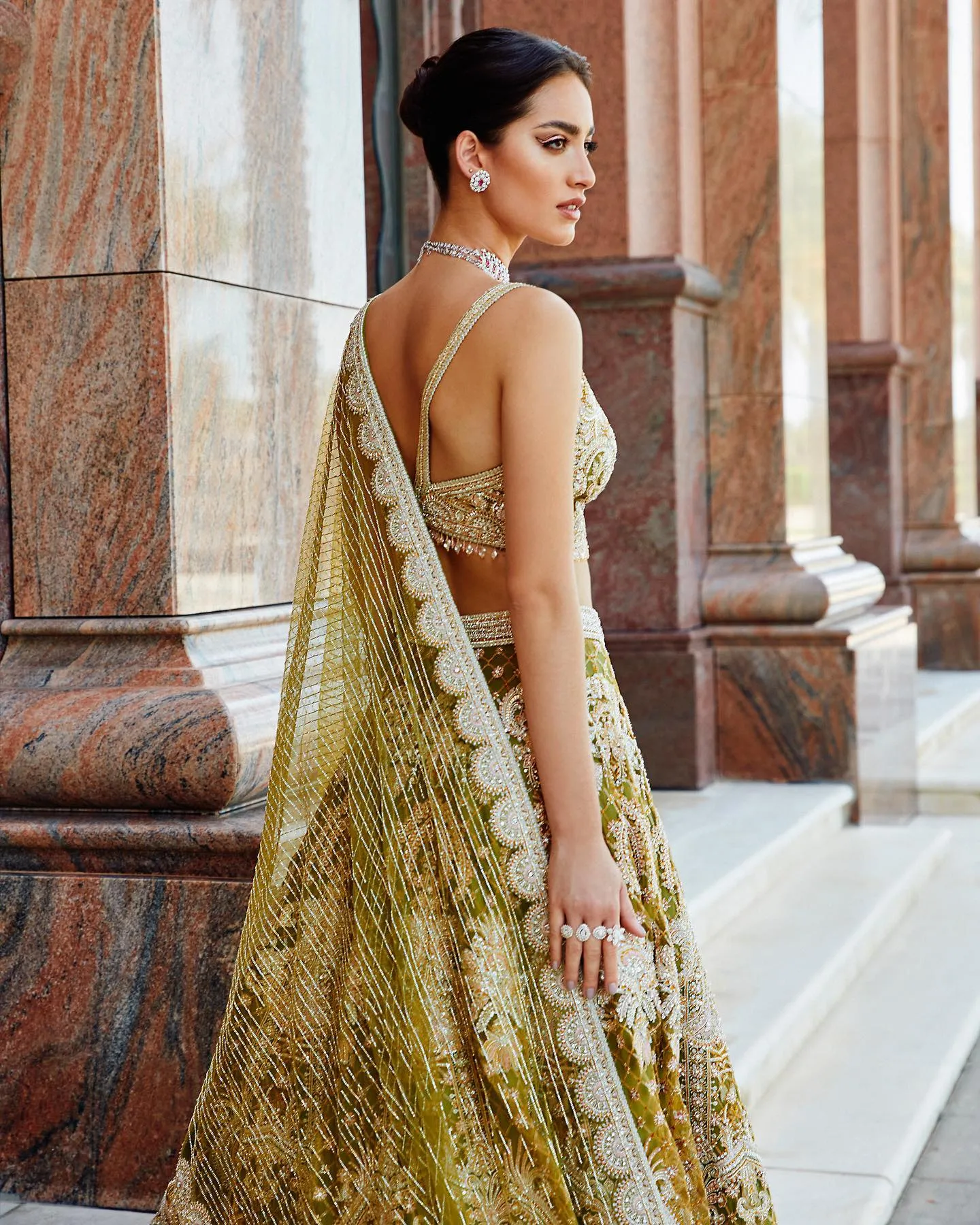 Embellished Bridal Lehenga Choli Designer Dress #BN1134