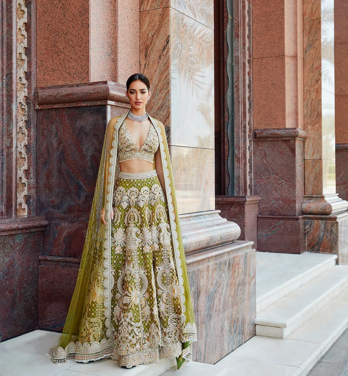 Embellished Bridal Lehenga Choli Designer Dress #BN1134