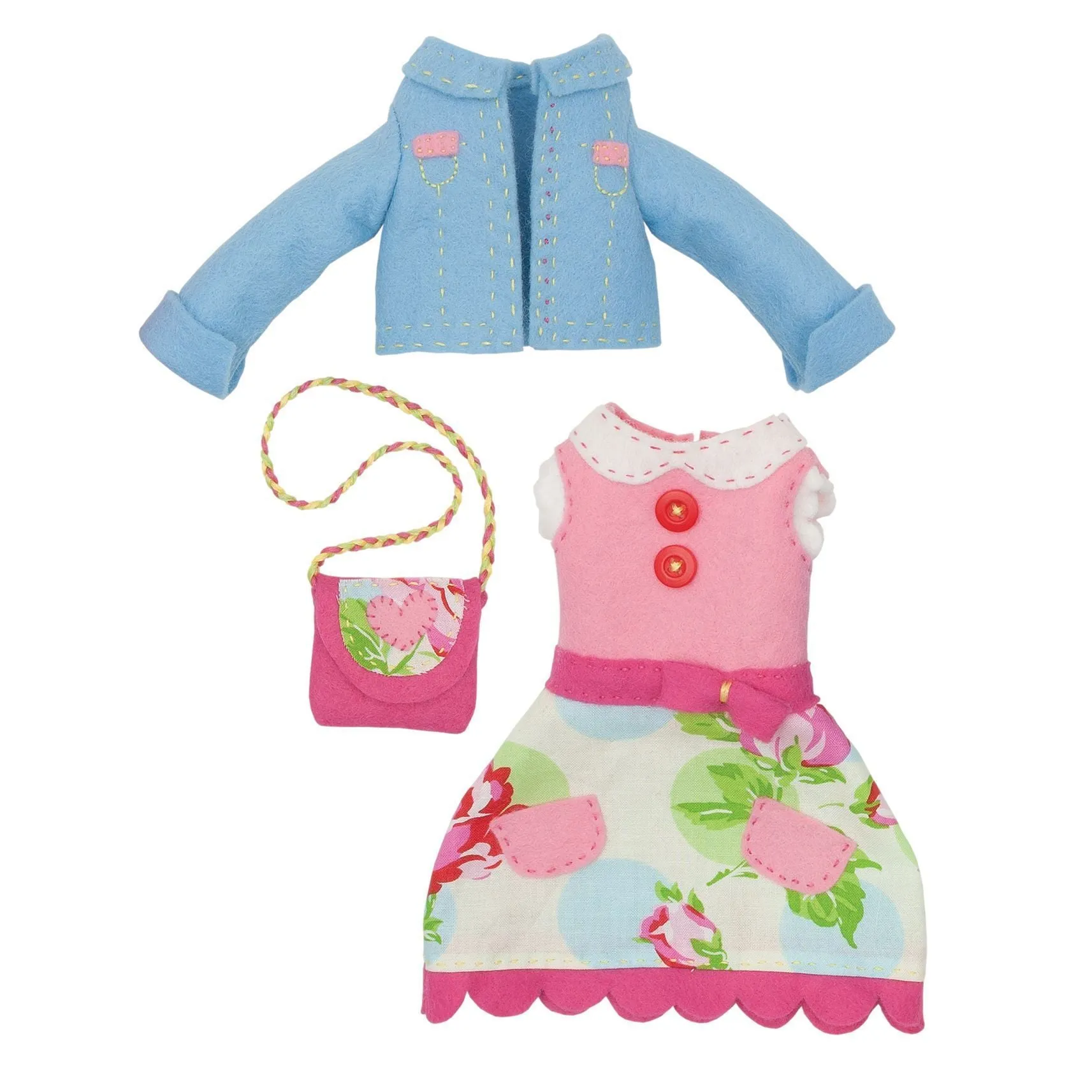 Emma Doll Outfit Felt Appliqu?® Craft Kit Embellishment Needlecraft Kits Canvases