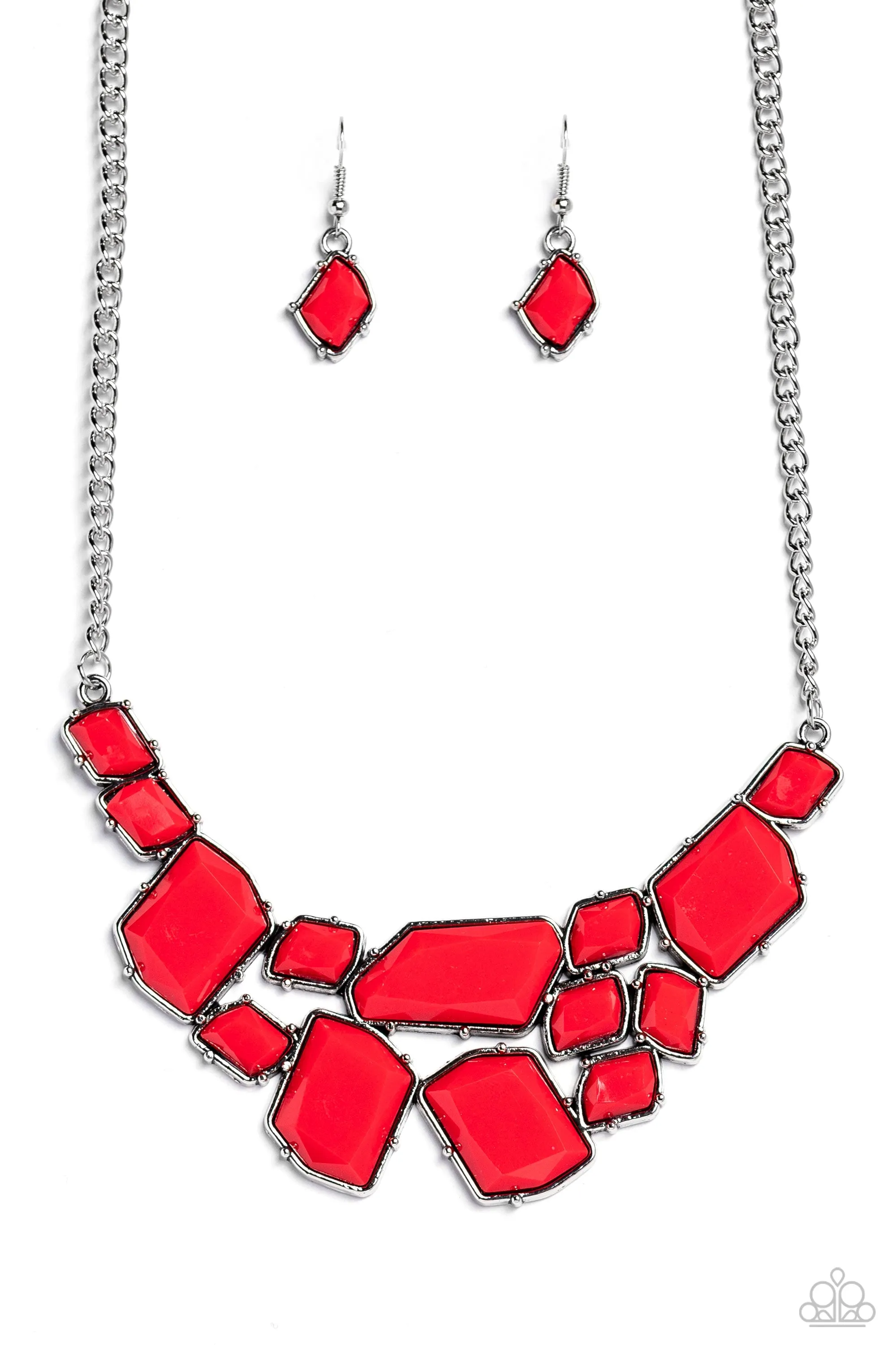 Energetic Embers - Red Necklace - Paparazzi Accessories