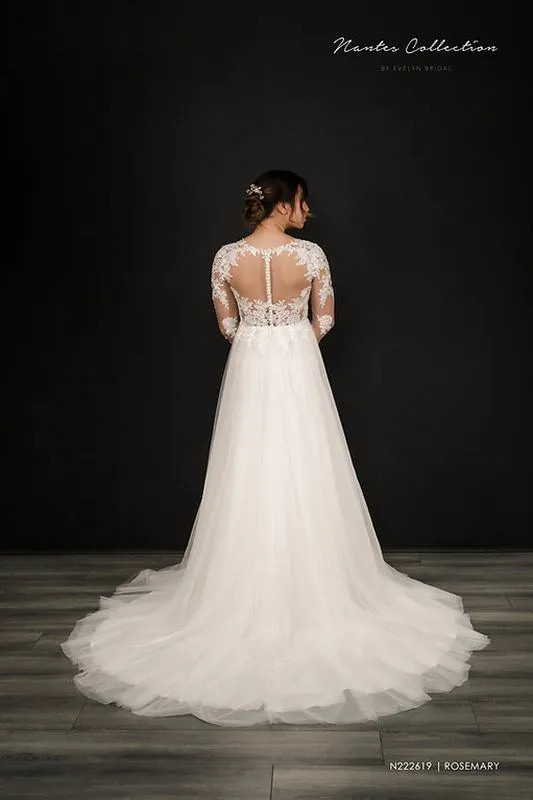 Evelyn Bridals Size 20W N222619 Rosemary Ivory Gown