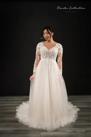Evelyn Bridals Size 20W N222619 Rosemary Ivory Gown