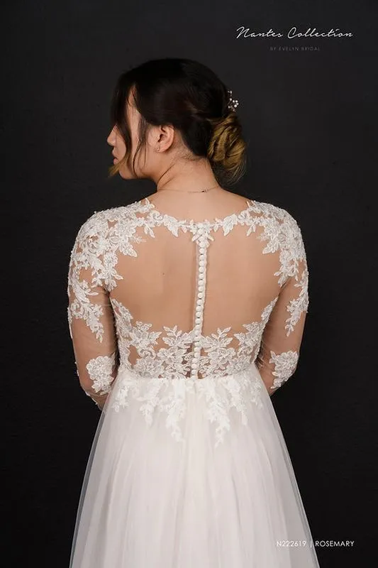Evelyn Bridals Size 20W N222619 Rosemary Ivory Gown