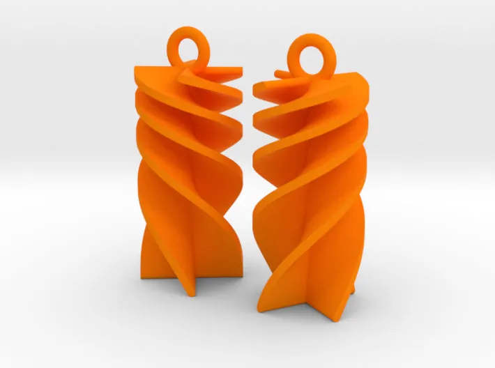 Exponential Rotini Earrings (Nylon)