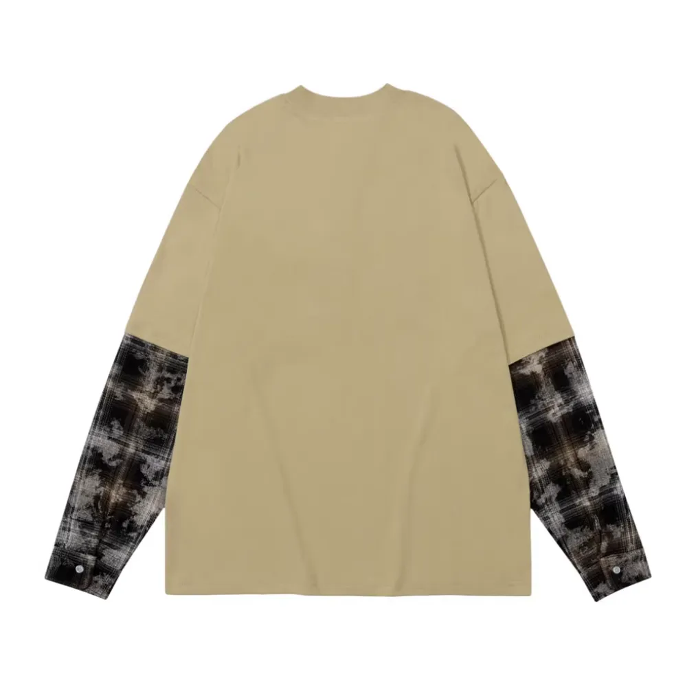Fake Two-piece Stitched Sweatshirt