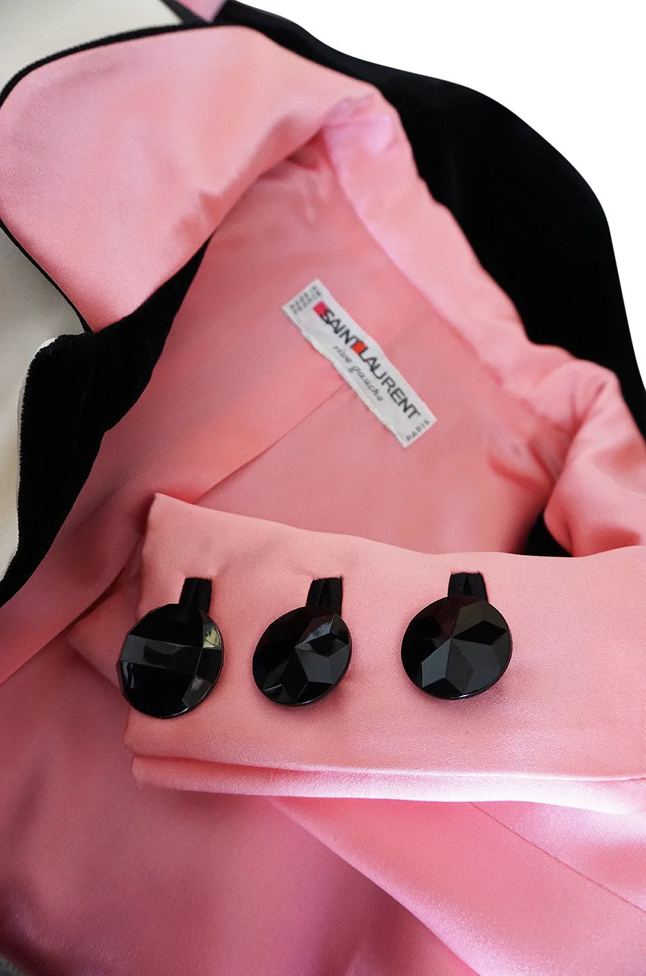 Fall 1988 Yves Saint Laurent Pink Color Block Jacket