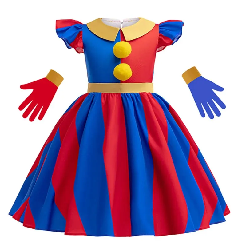 Fantasia Infantil Feminina Palhaça Com Vestido Rico Em Detalhes E Acessórios - Promoção de carnaval 2025