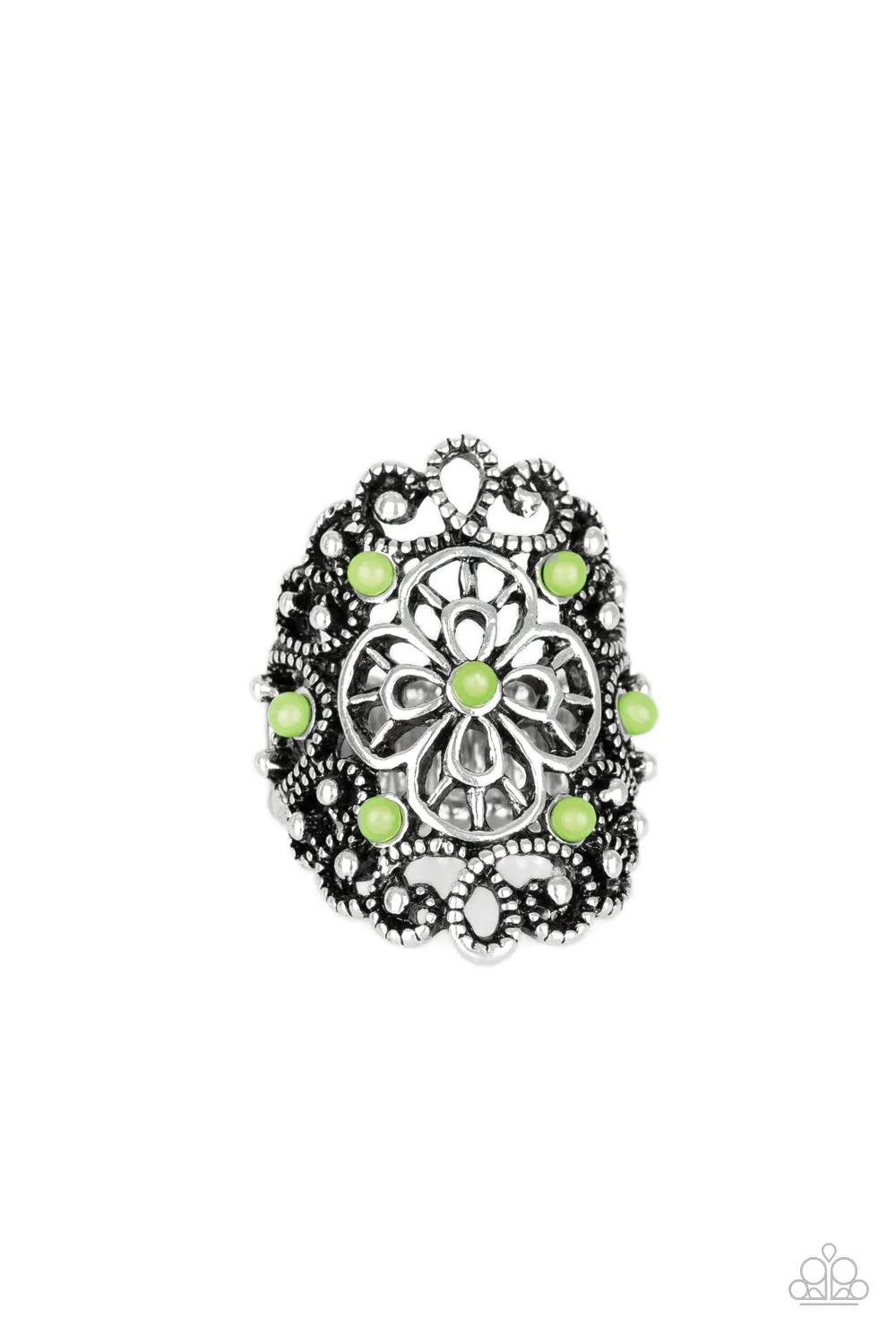 Floral Fancies Green Ring