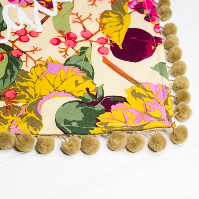 Floral pennant banner