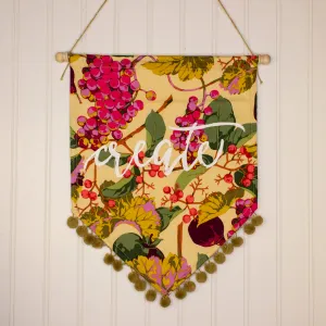 Floral pennant banner